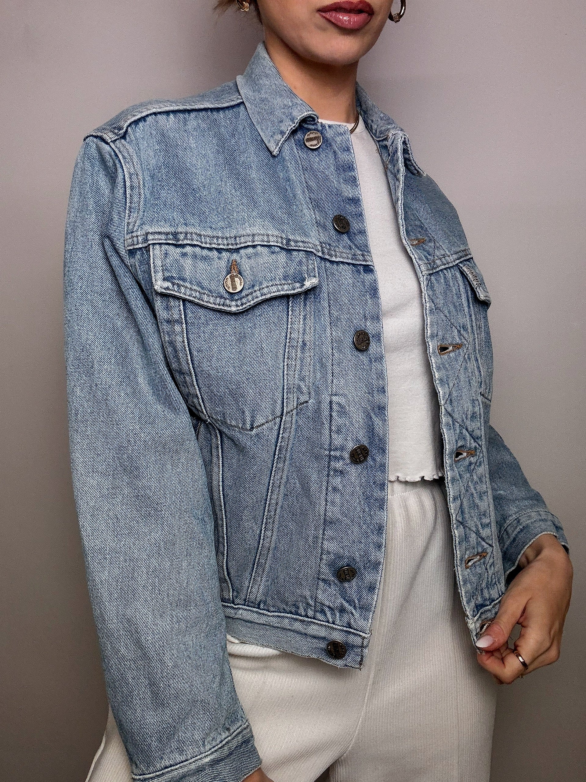 Vintage Wampum leichte Jeansjacke 