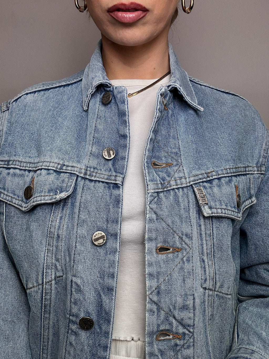Vintage Wampum leichte Jeansjacke 