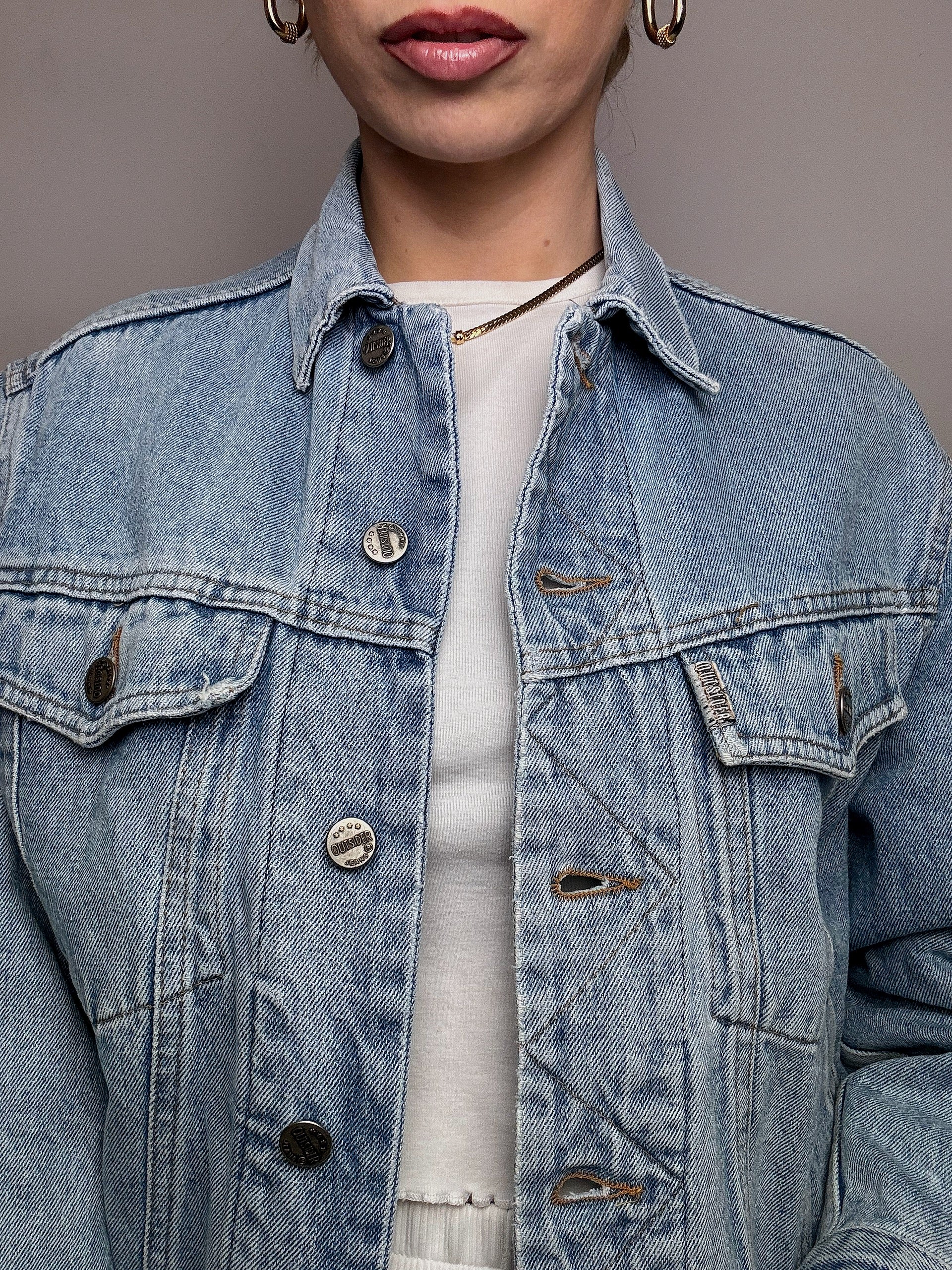 Vintage Wampum leichte Jeansjacke 