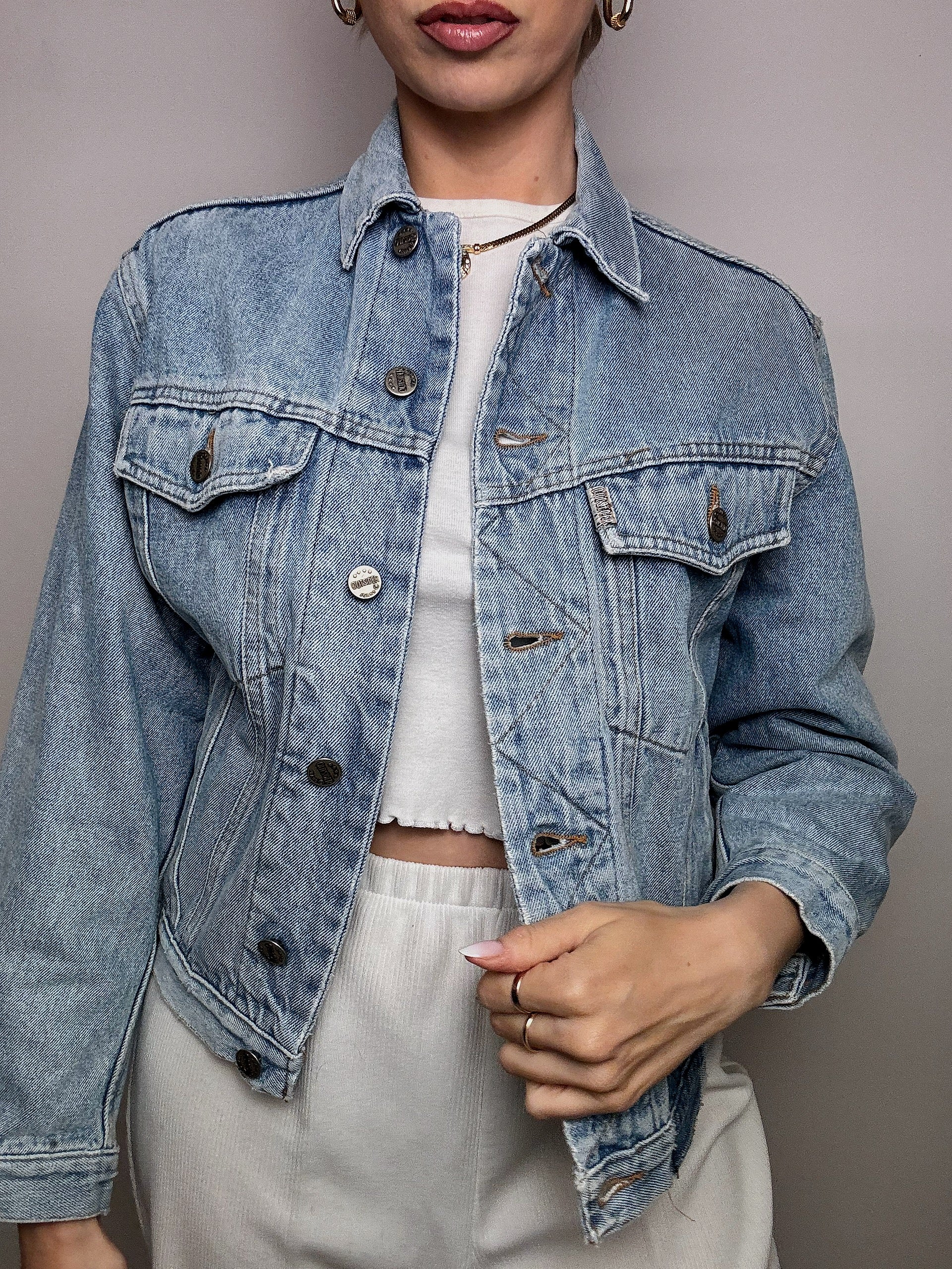Vintage Wampum leichte Jeansjacke 
