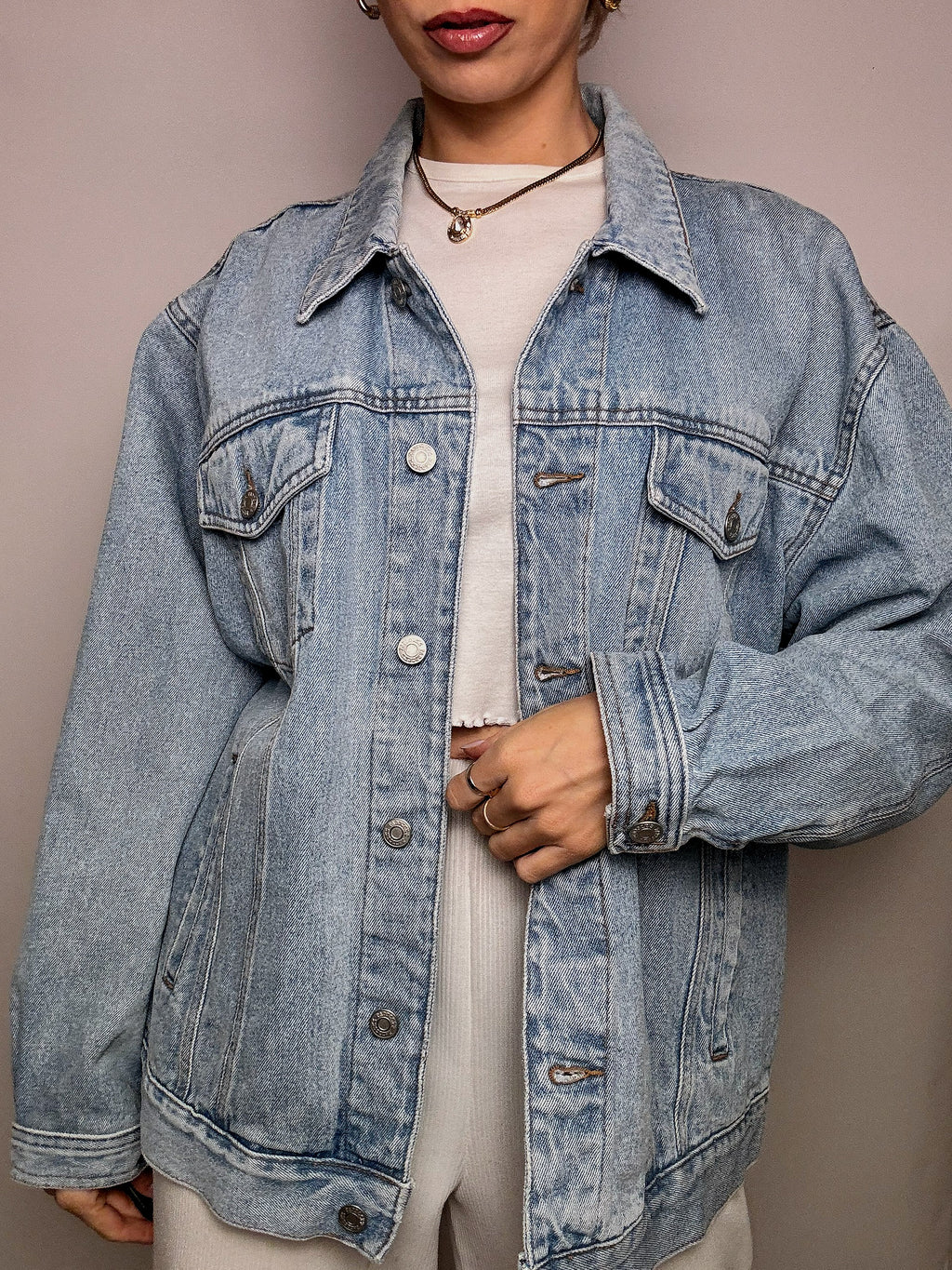 Vintage Wampum leichte Jeansjacke 