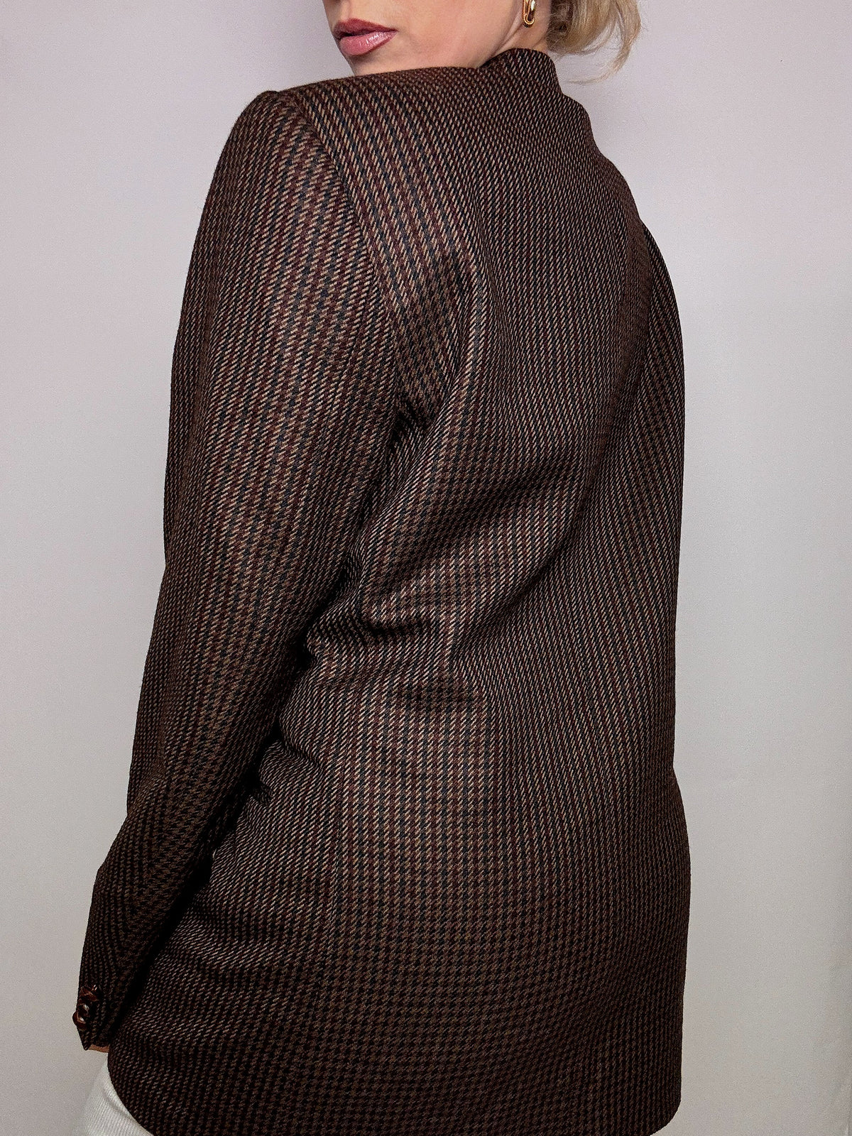 Vintage XL brauner Wollblazer