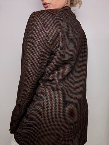 Blazer en laine marron XL vintage