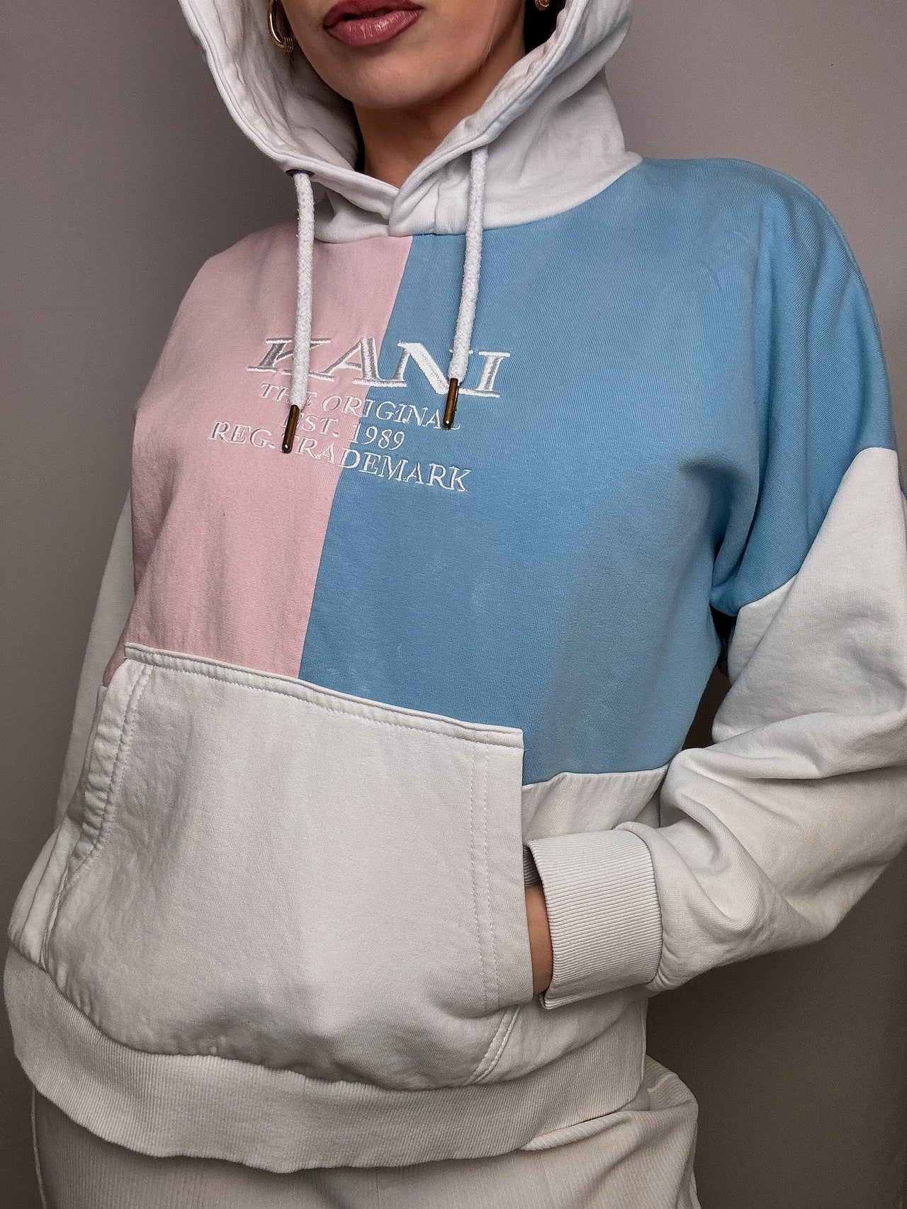 KANI S Vintage Tricolor Hoodie