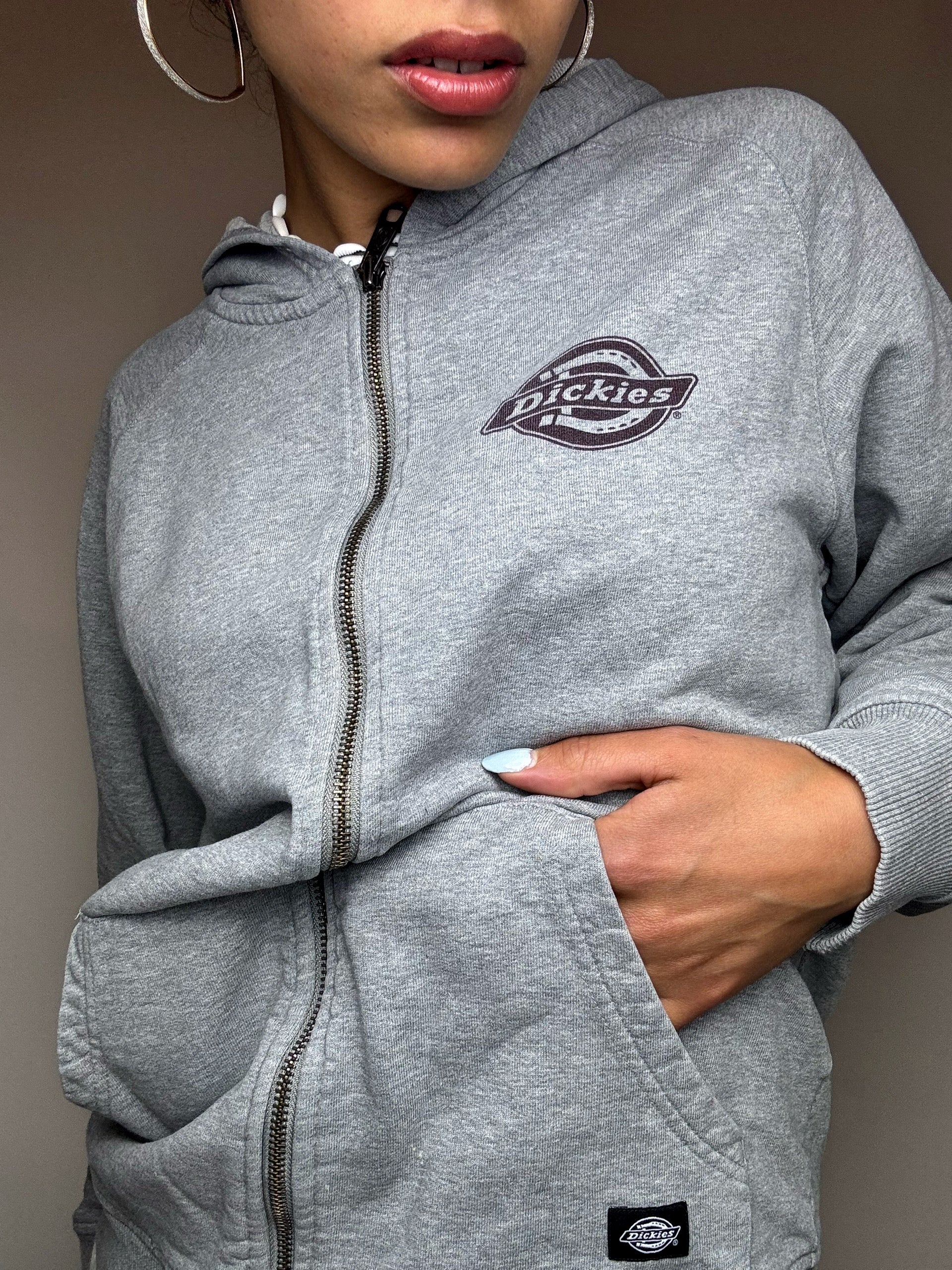 ADIDAS L Vintage schwarze Sportjacke