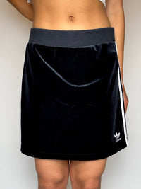 Jupe en velours noir ADIDAS S/M vintage