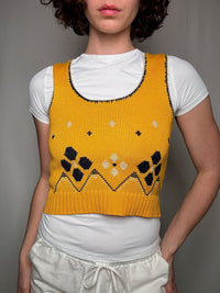Top jaune Ellesse S vintage