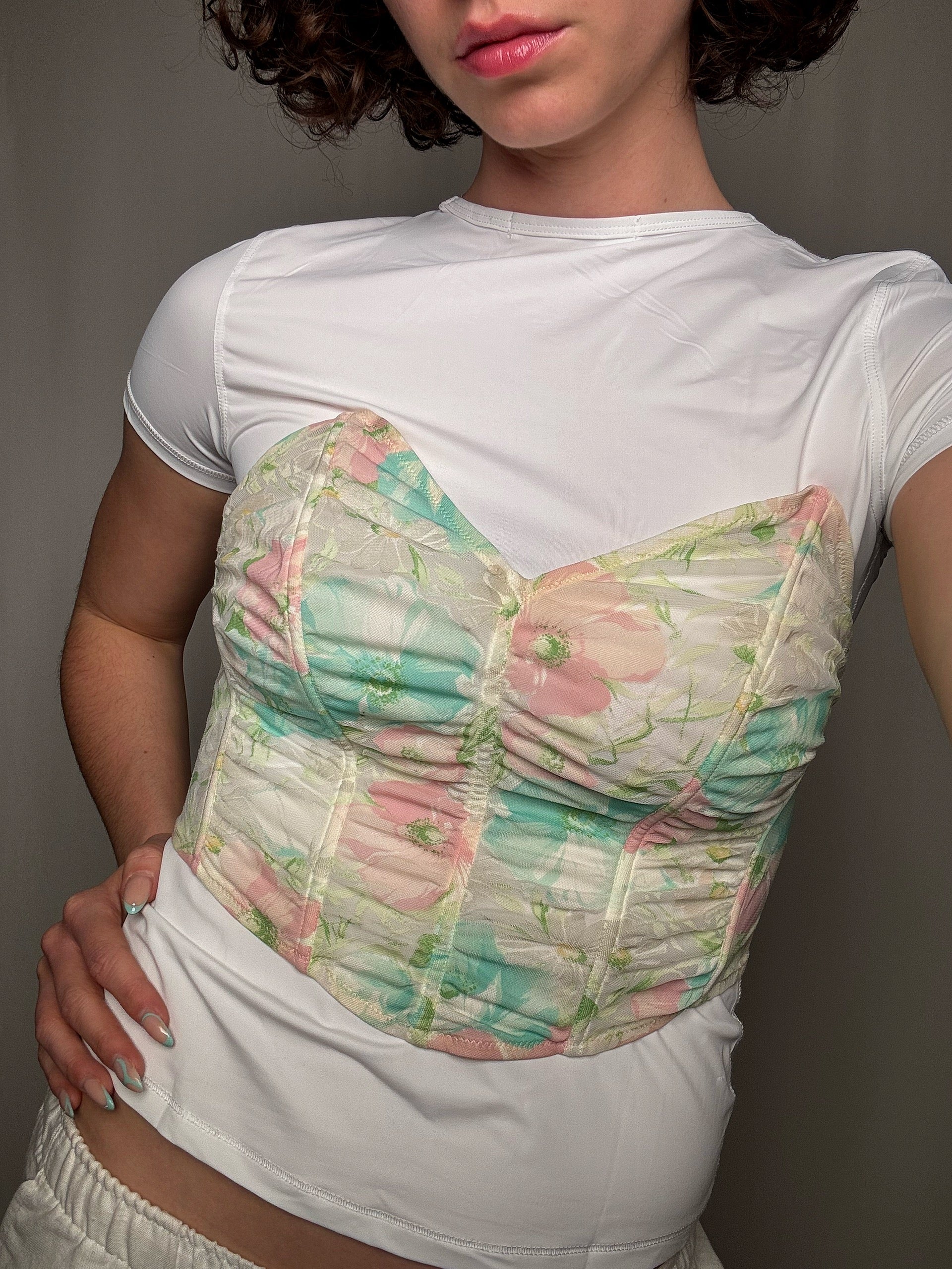 Corset pastel S vintage