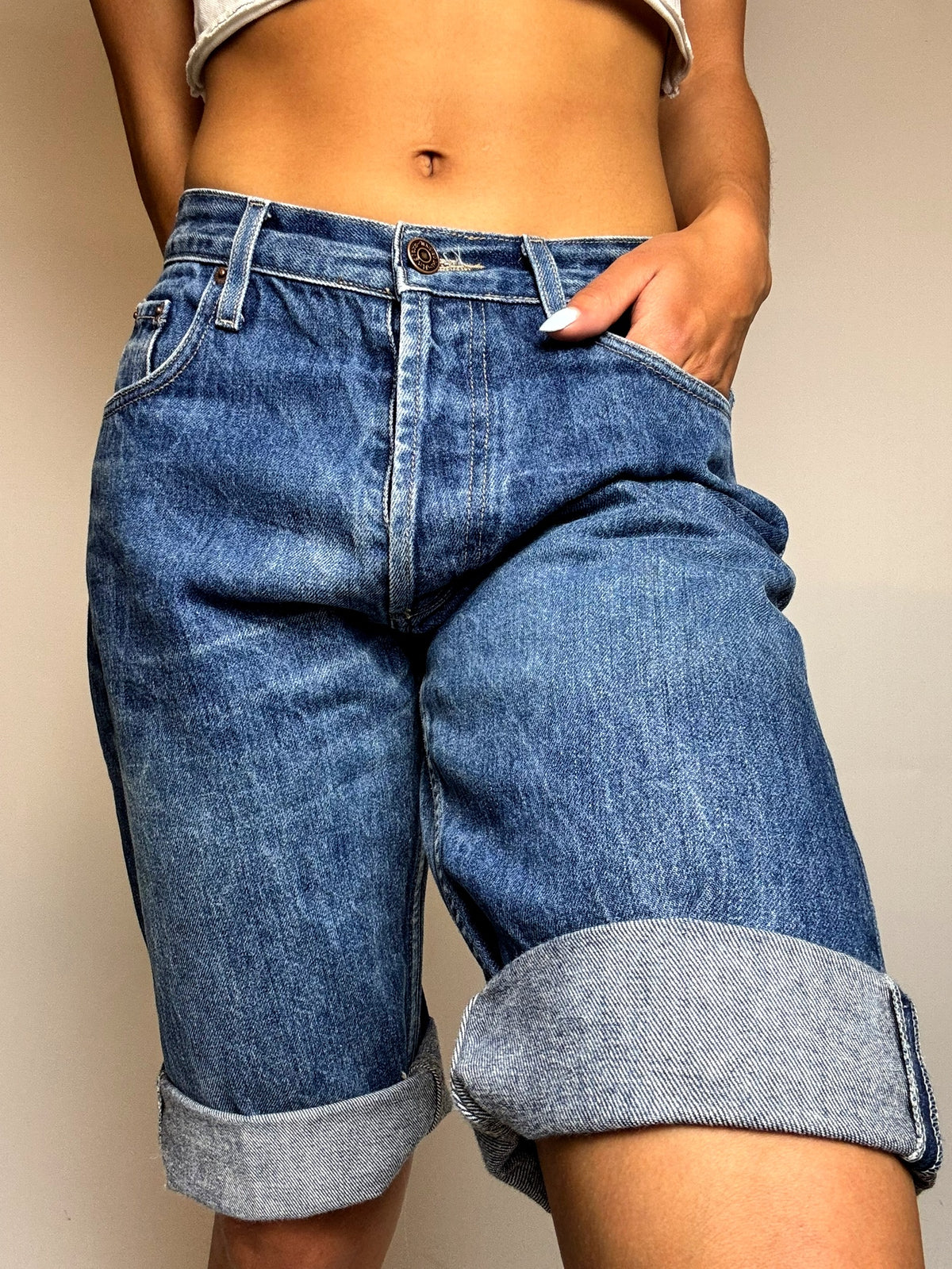 Vintage JINGLERS denim shorts size M/L