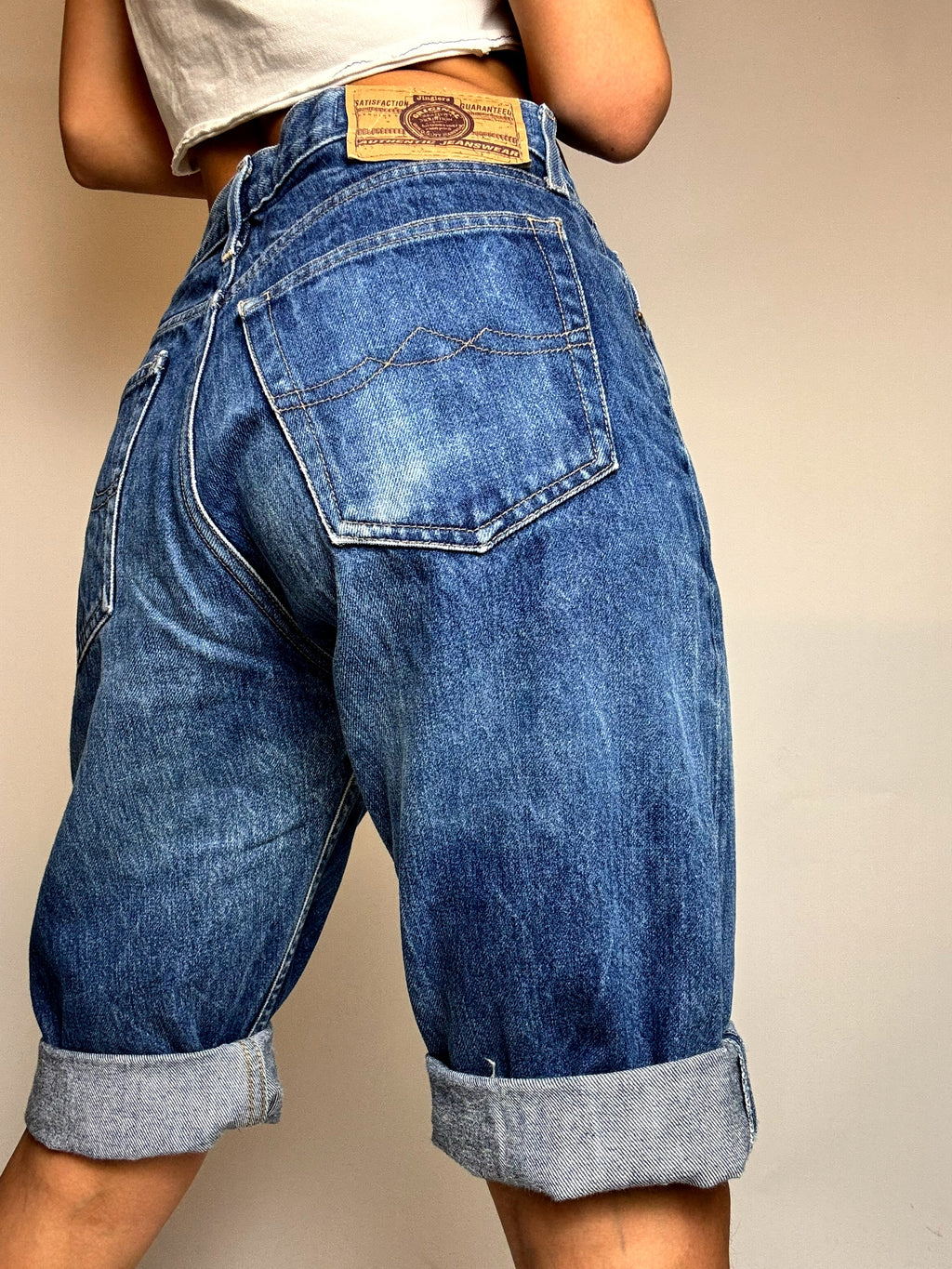 Vintage JINGLERS denim shorts size M/L