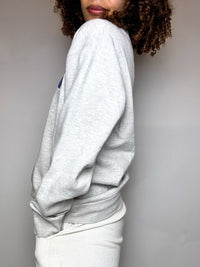 Sweat gris col rond UNCW M vintage