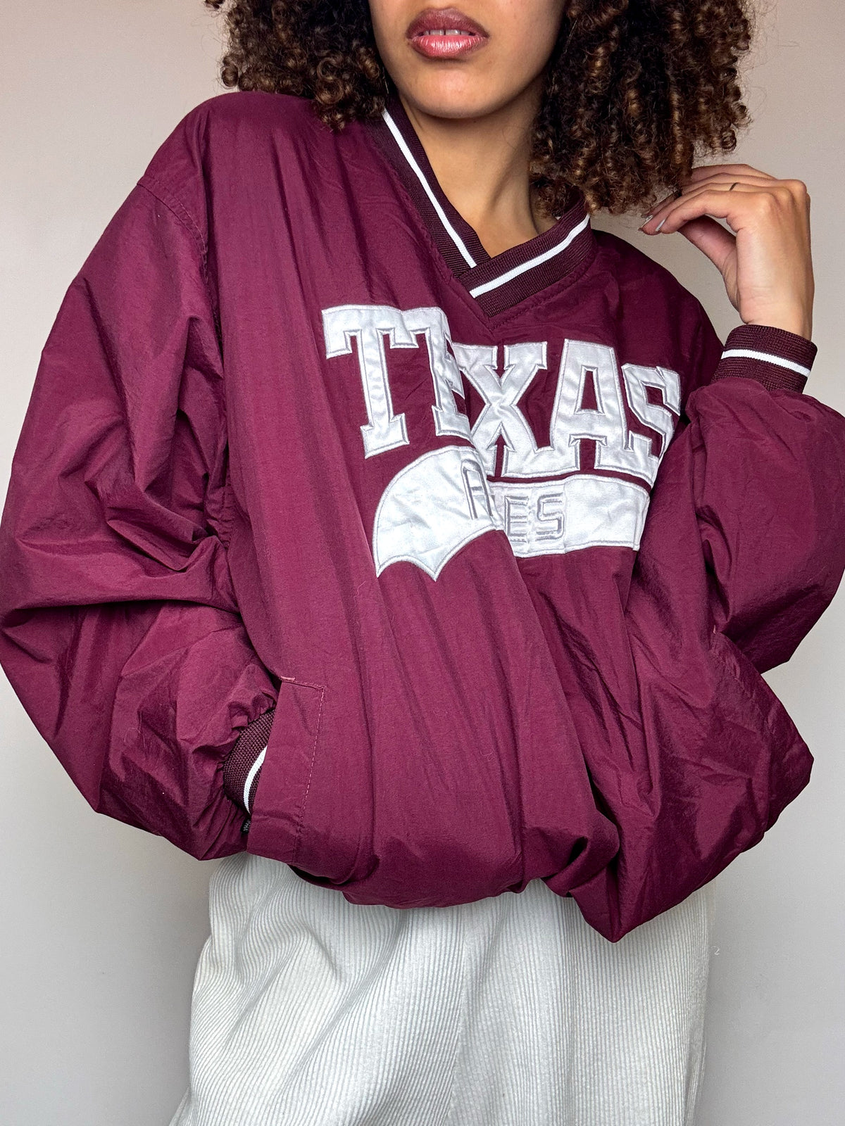 Wintbreaker bordeaux Texas aggies L vintage