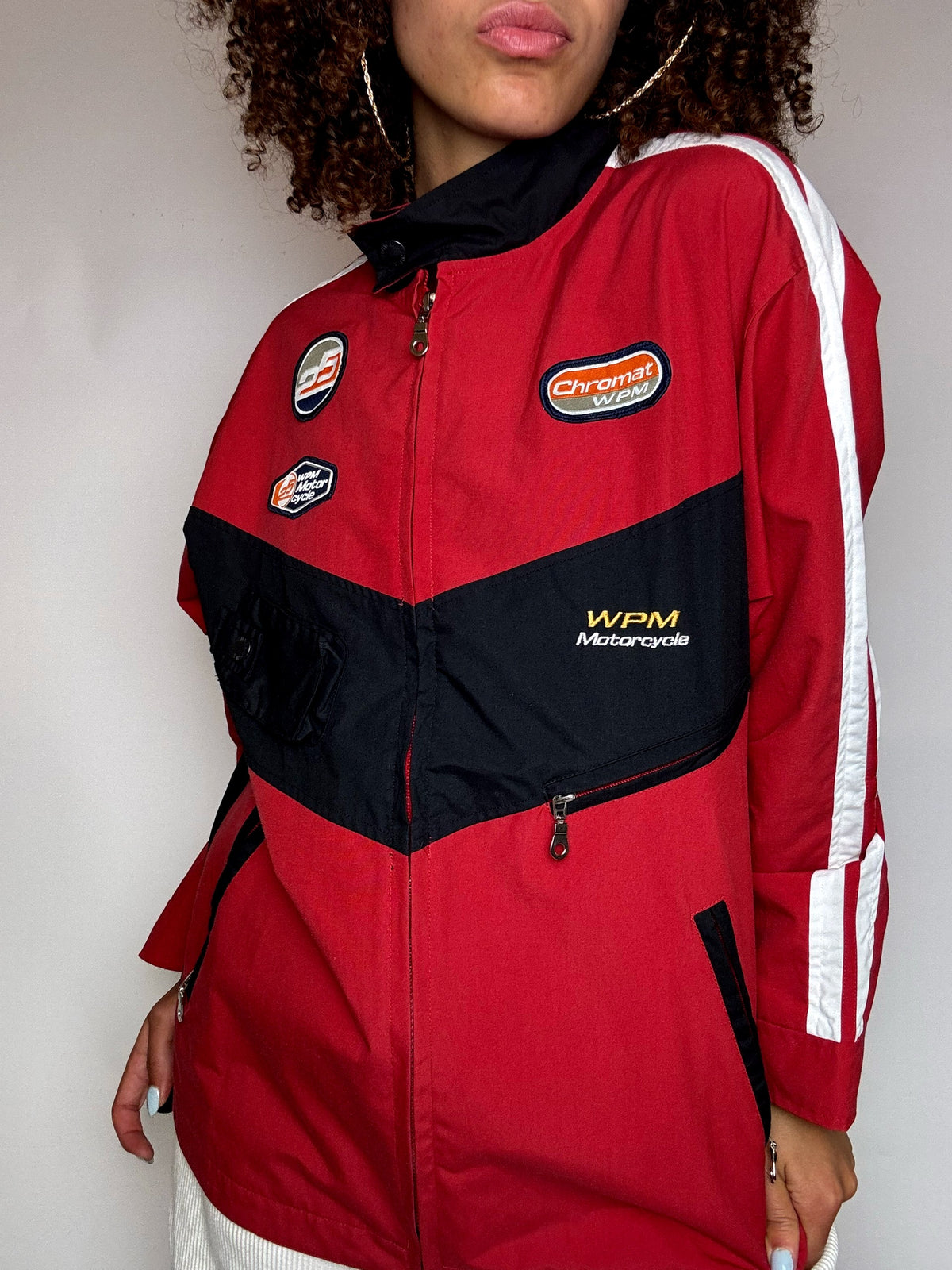 Veste de racing bicolore WPM MOTORCYCLE XL vintage