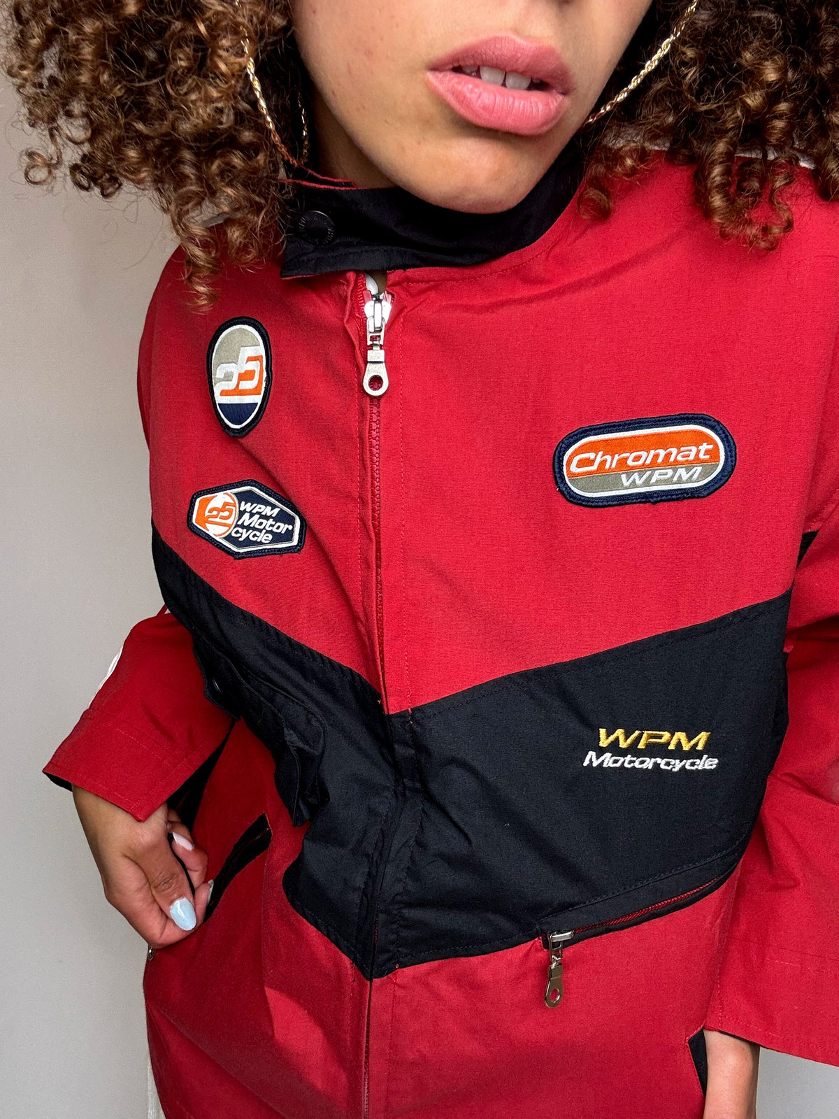 Veste de racing bicolore WPM MOTORCYCLE XL vintage