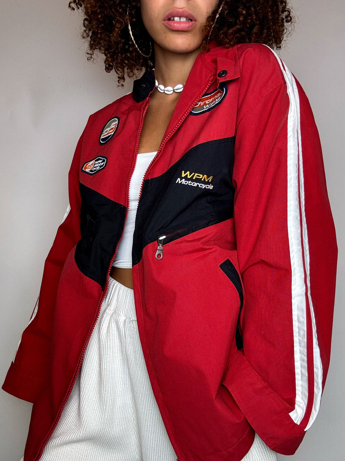 Veste de racing bicolore WPM MOTORCYCLE XL vintage
