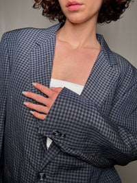 Blazer d'été à carreaux M vintage