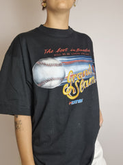 T-shirt vintage noir baseball L