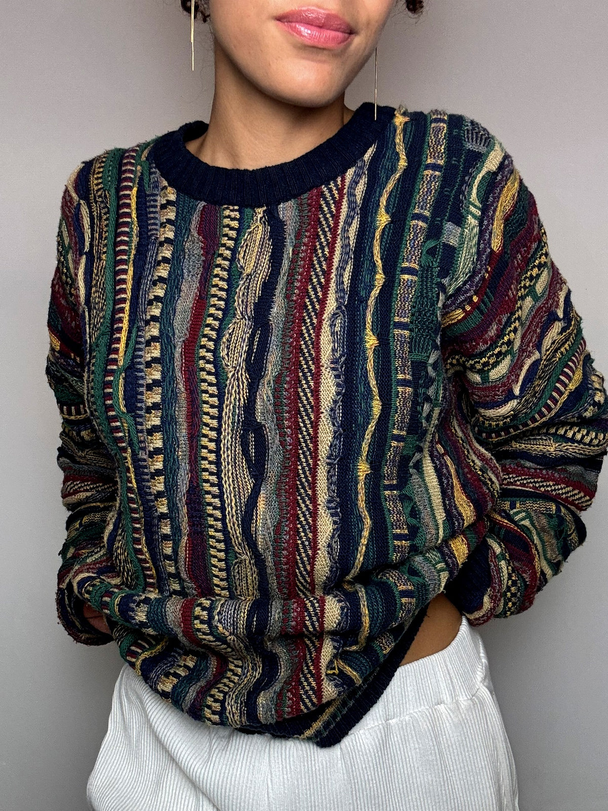 Vintage XL multicolor knitted sweater