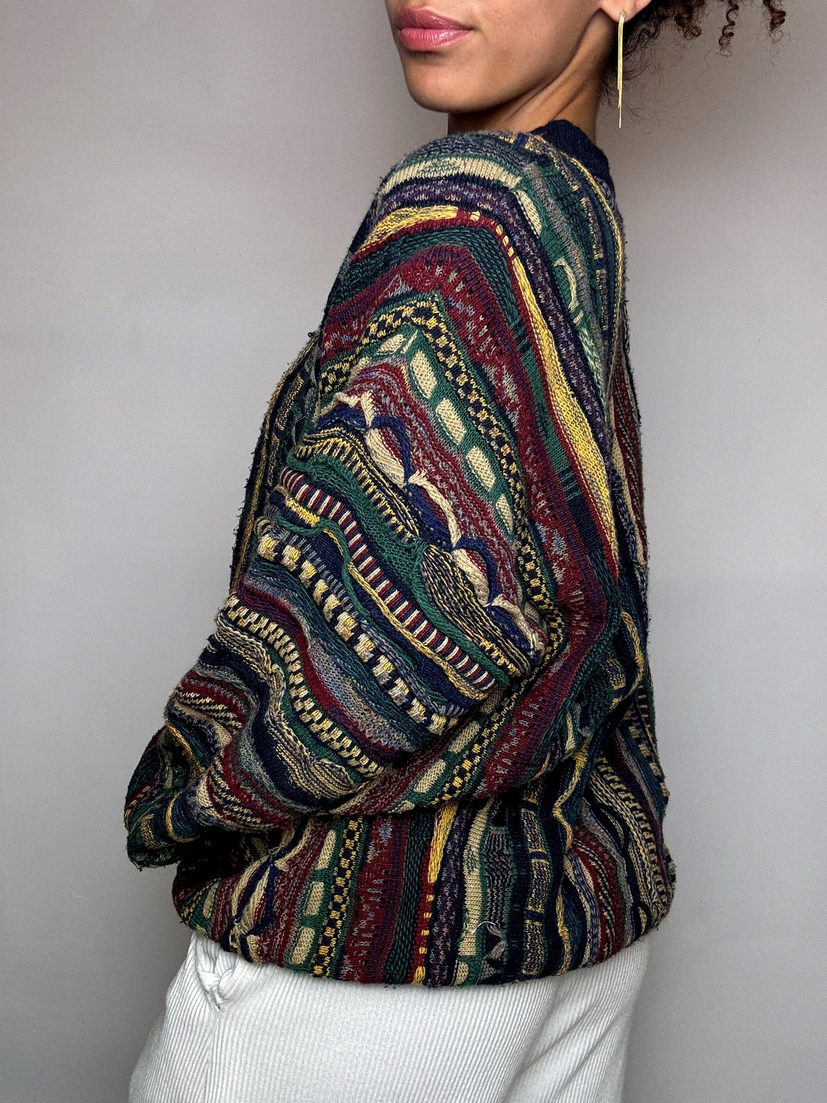 Vintage XL multicolor knitted sweater