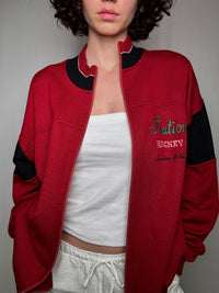 Jacket rouge National Hockey L vintage