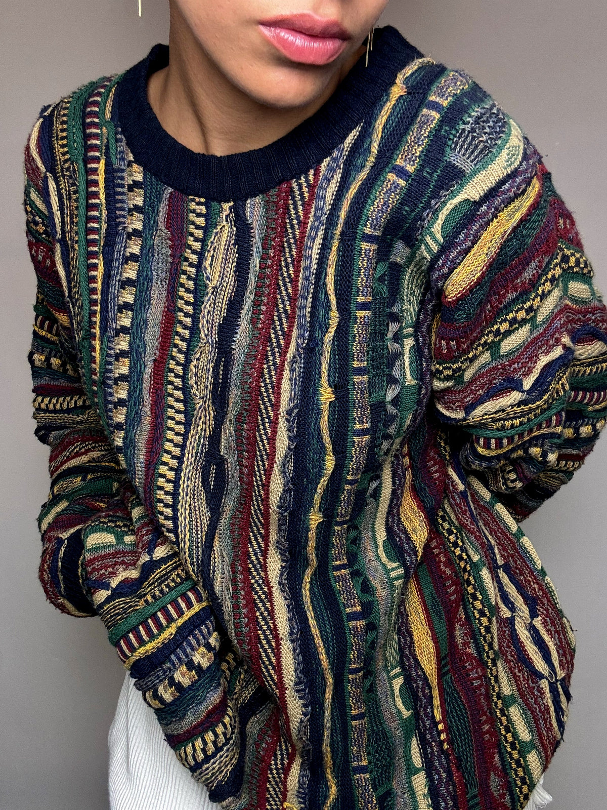 Vintage XL multicolor knitted sweater