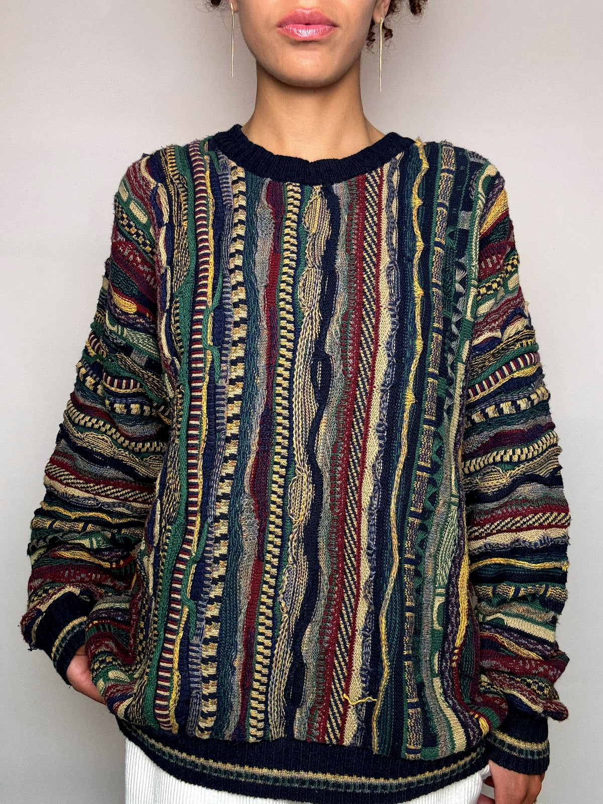 Vintage XL multicolor knitted sweater