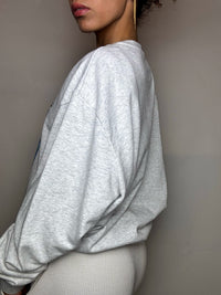 Sweat col rond gris VENICE XL vintage