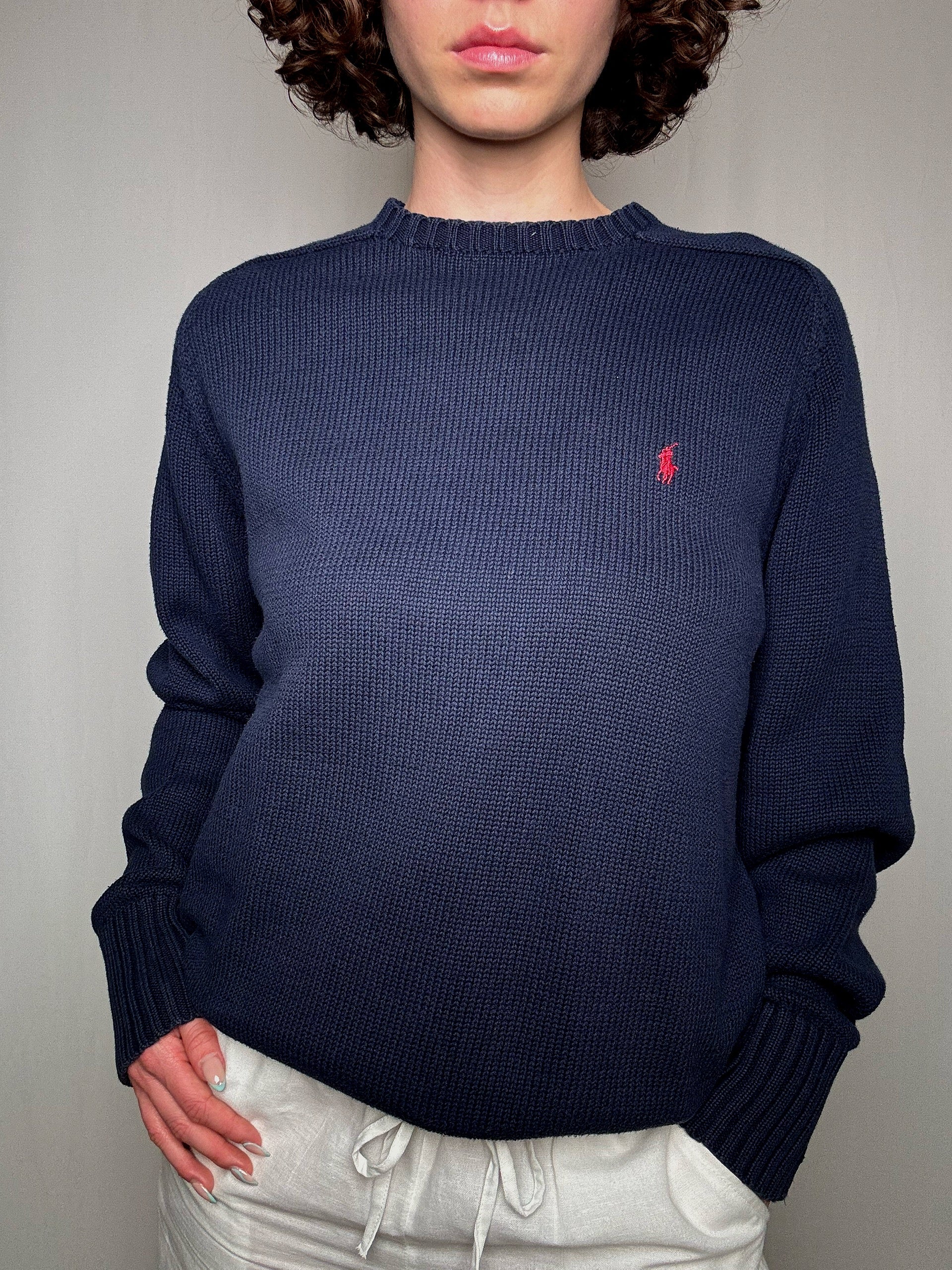 Pull marine Ralph Lauren L vintage