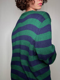 Pull à rayures Ralph Lauren XXL vintage