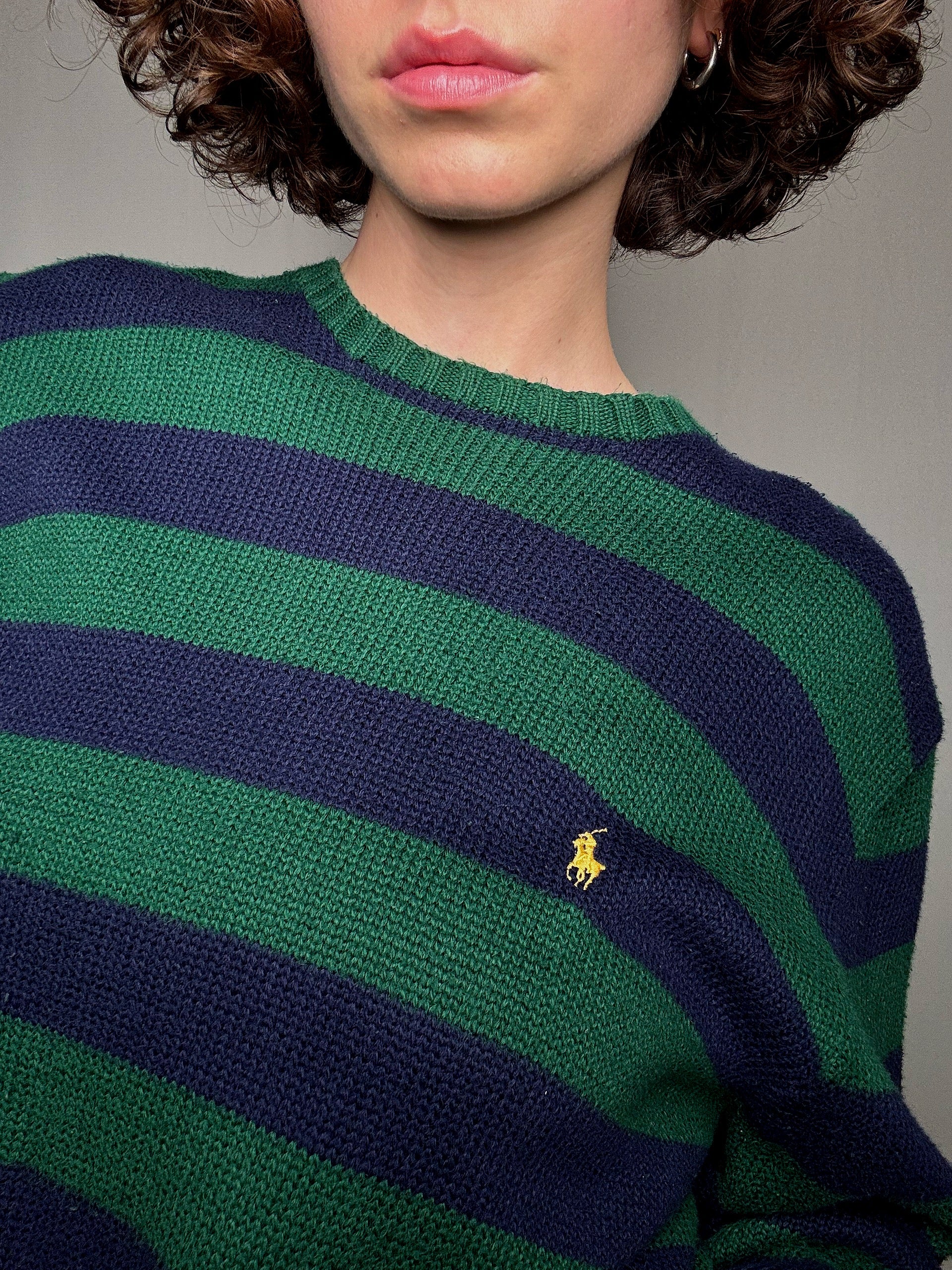 Pull à rayures Ralph Lauren XXL vintage