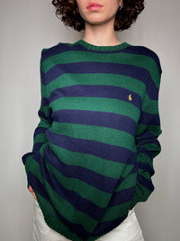 Pull à rayures Ralph Lauren XXL vintage