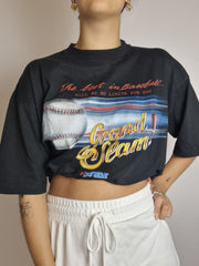 T-shirt vintage noir baseball L