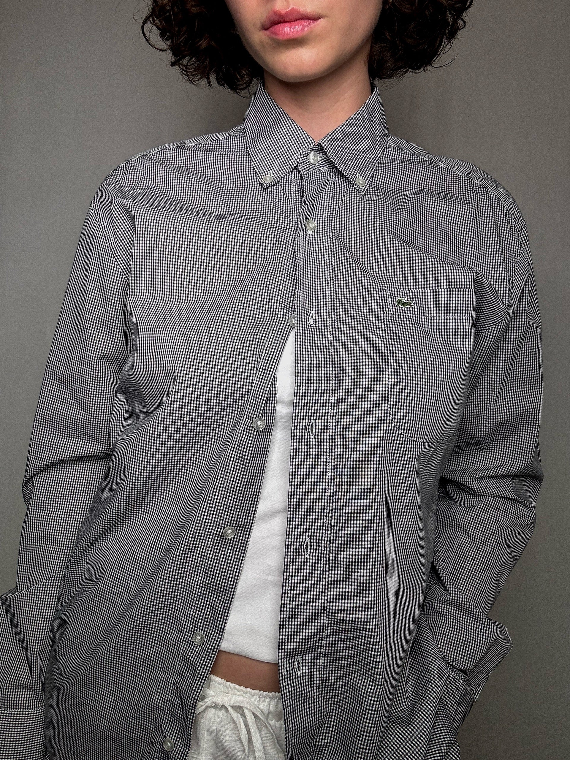 Chemise à carreaux Lacoste M vintage