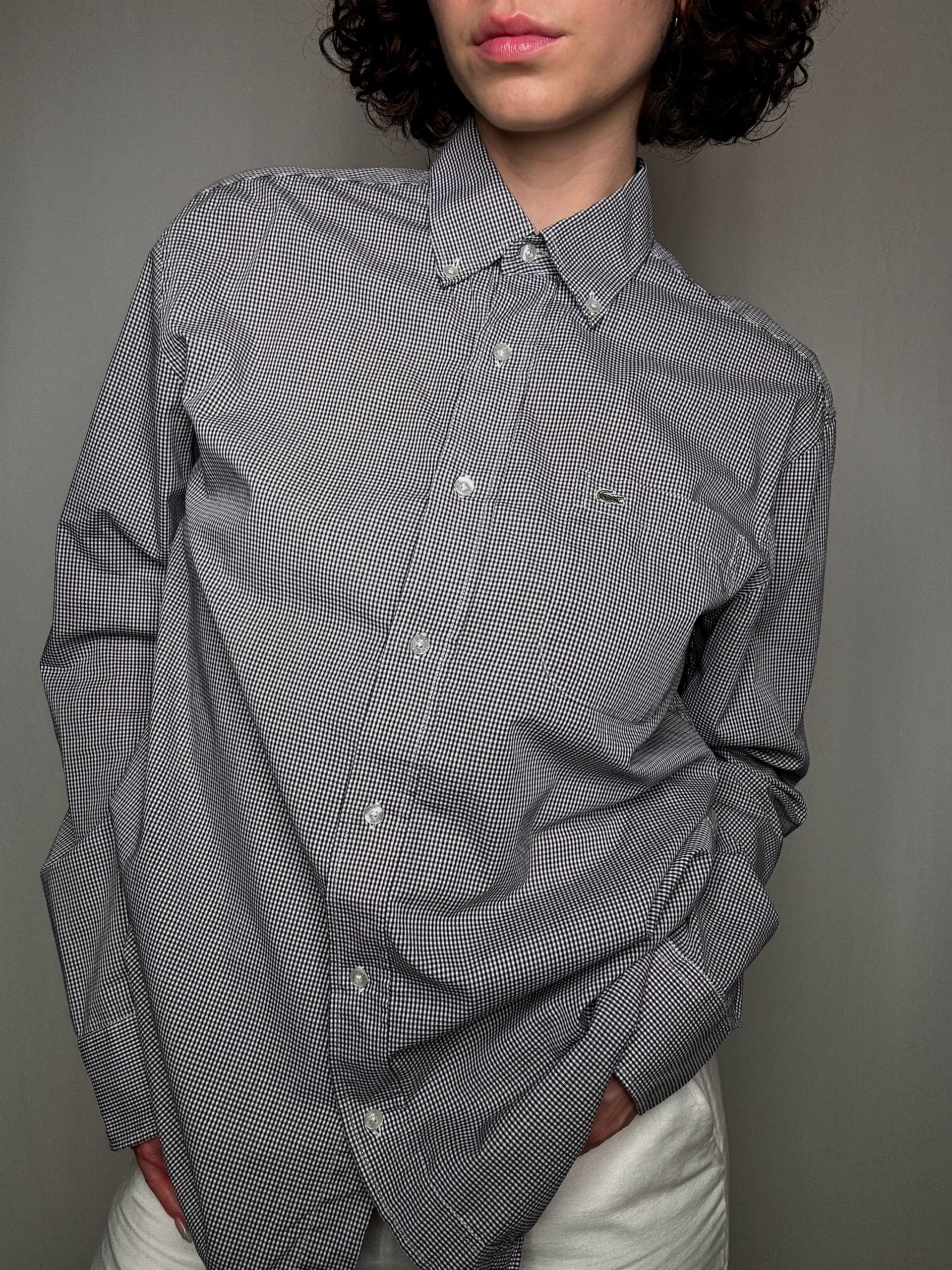 Chemise à carreaux Lacoste M vintage