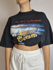 T-shirt vintage noir baseball L