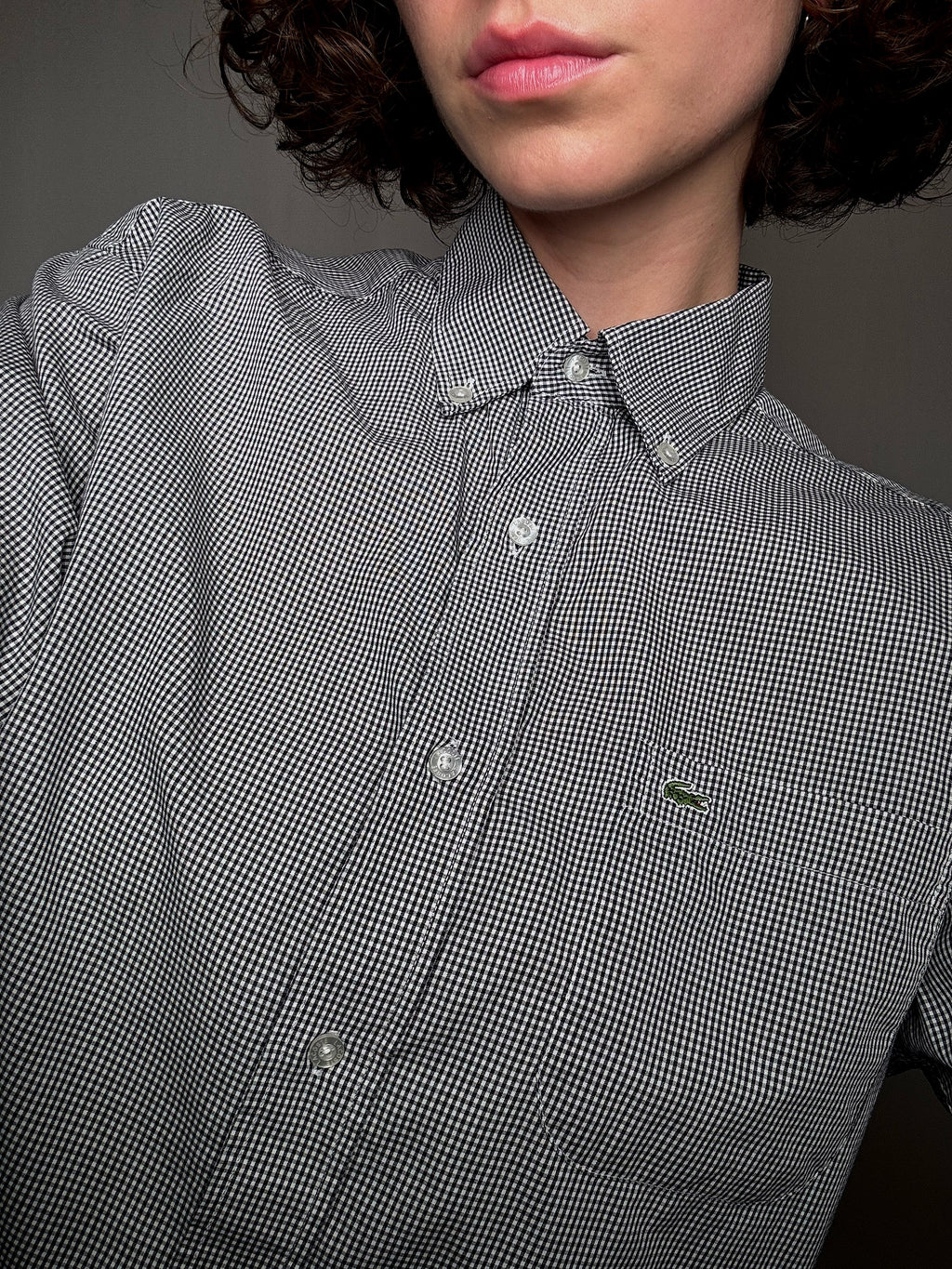 Chemise à carreaux Lacoste M vintage