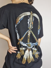 T-shirt vintage noir Aigle S