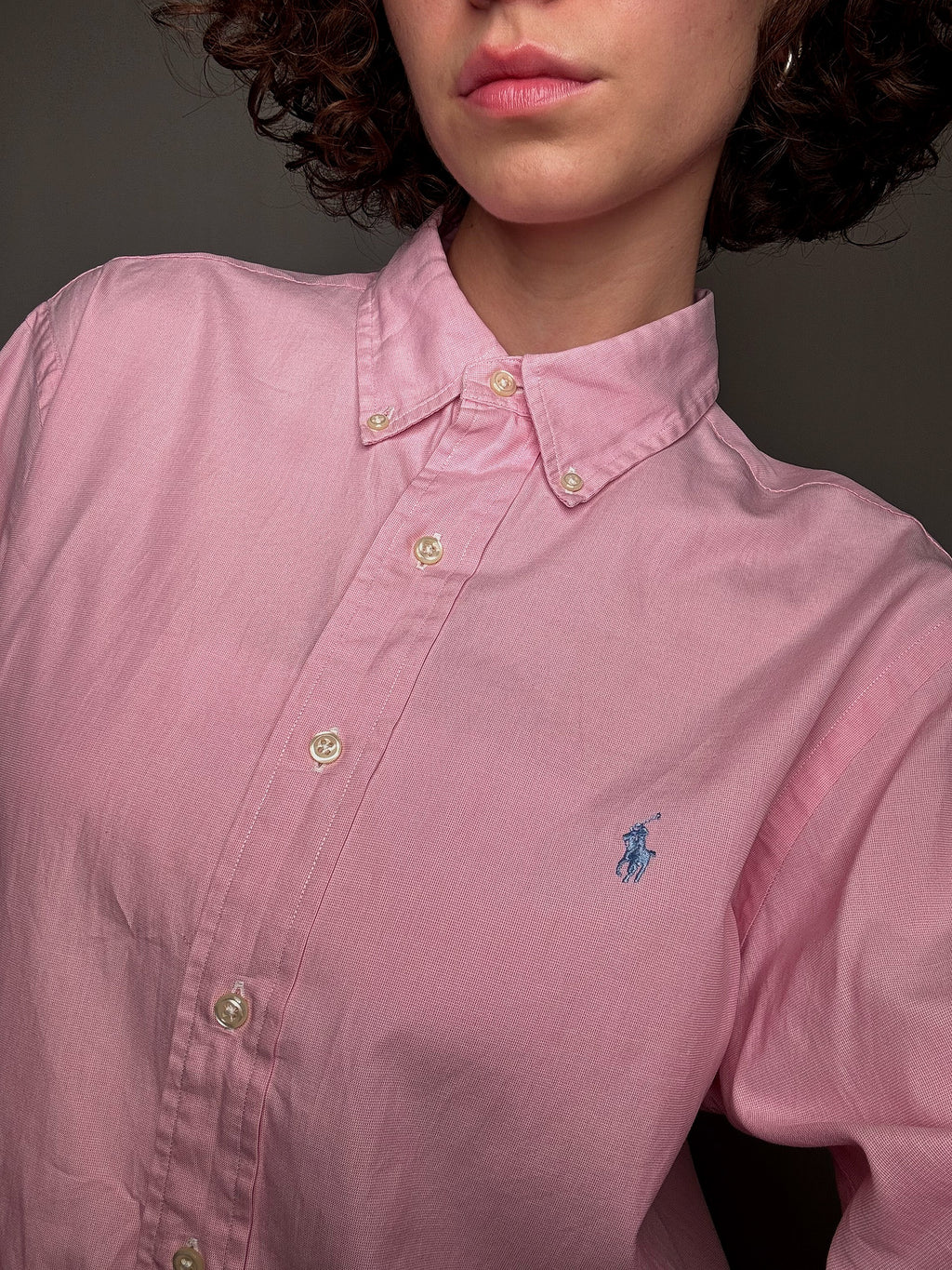 Vintage Ralph Lauren pink oxford shirt M/L