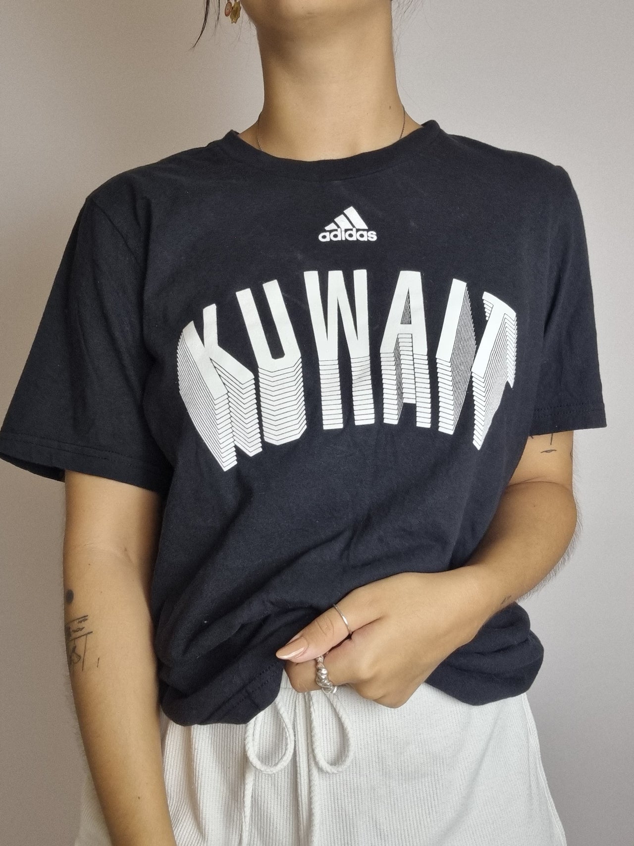 T-shirt vintage noir Adidas M