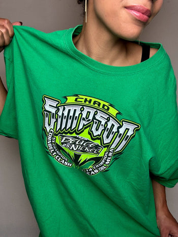 Tee shirt vert racing CHAD SIMPSON XXL vintage