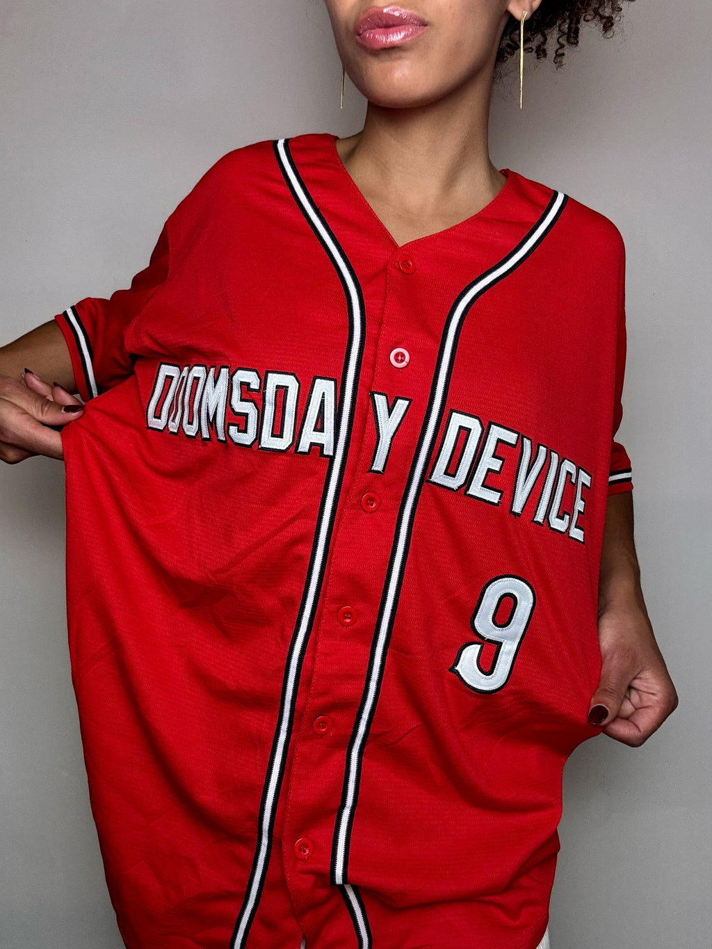 Vintage XL Schwarzes Baseballtrikot