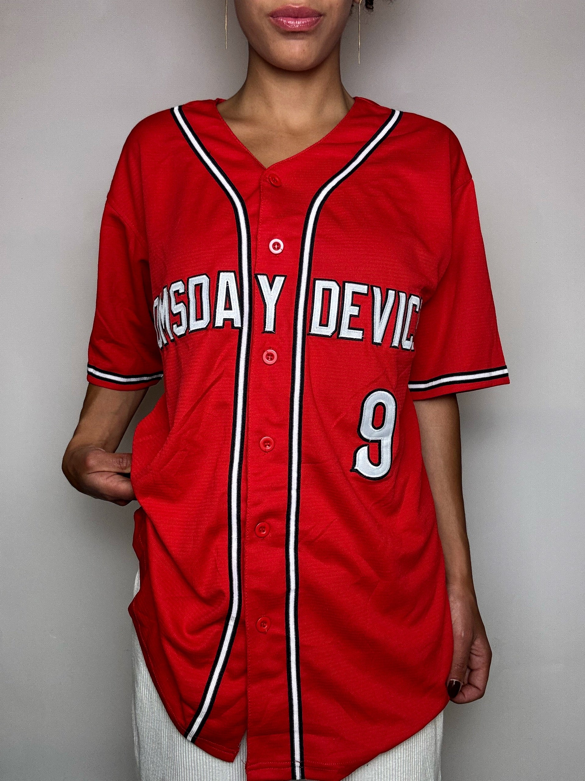 Vintage XL Schwarzes Baseballtrikot