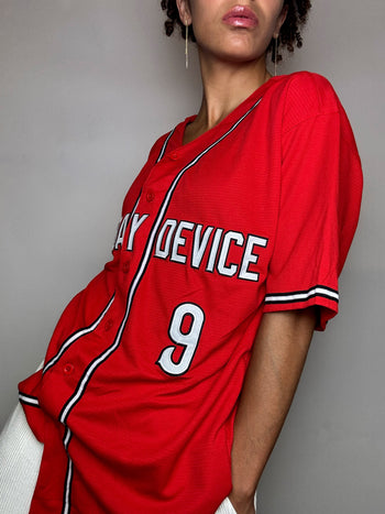 Vintage XL Black Baseball Jersey