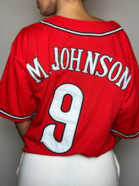 Vintage XL Schwarzes Baseballtrikot