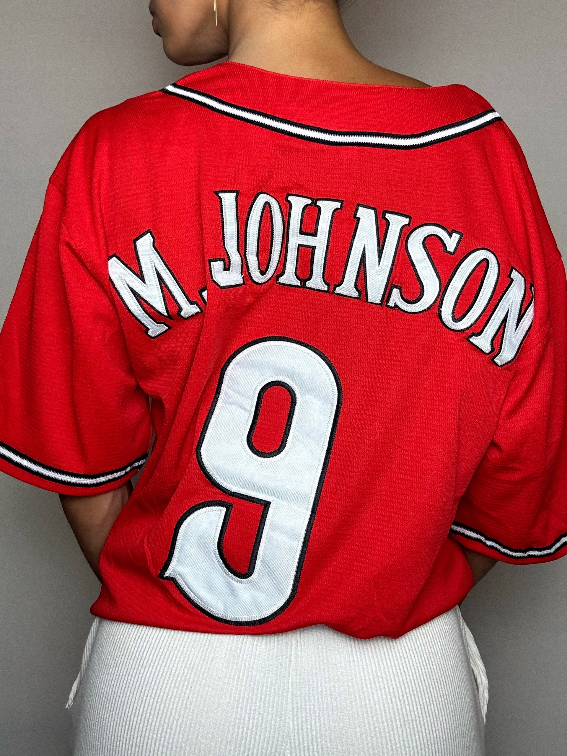 Vintage XL Schwarzes Baseballtrikot