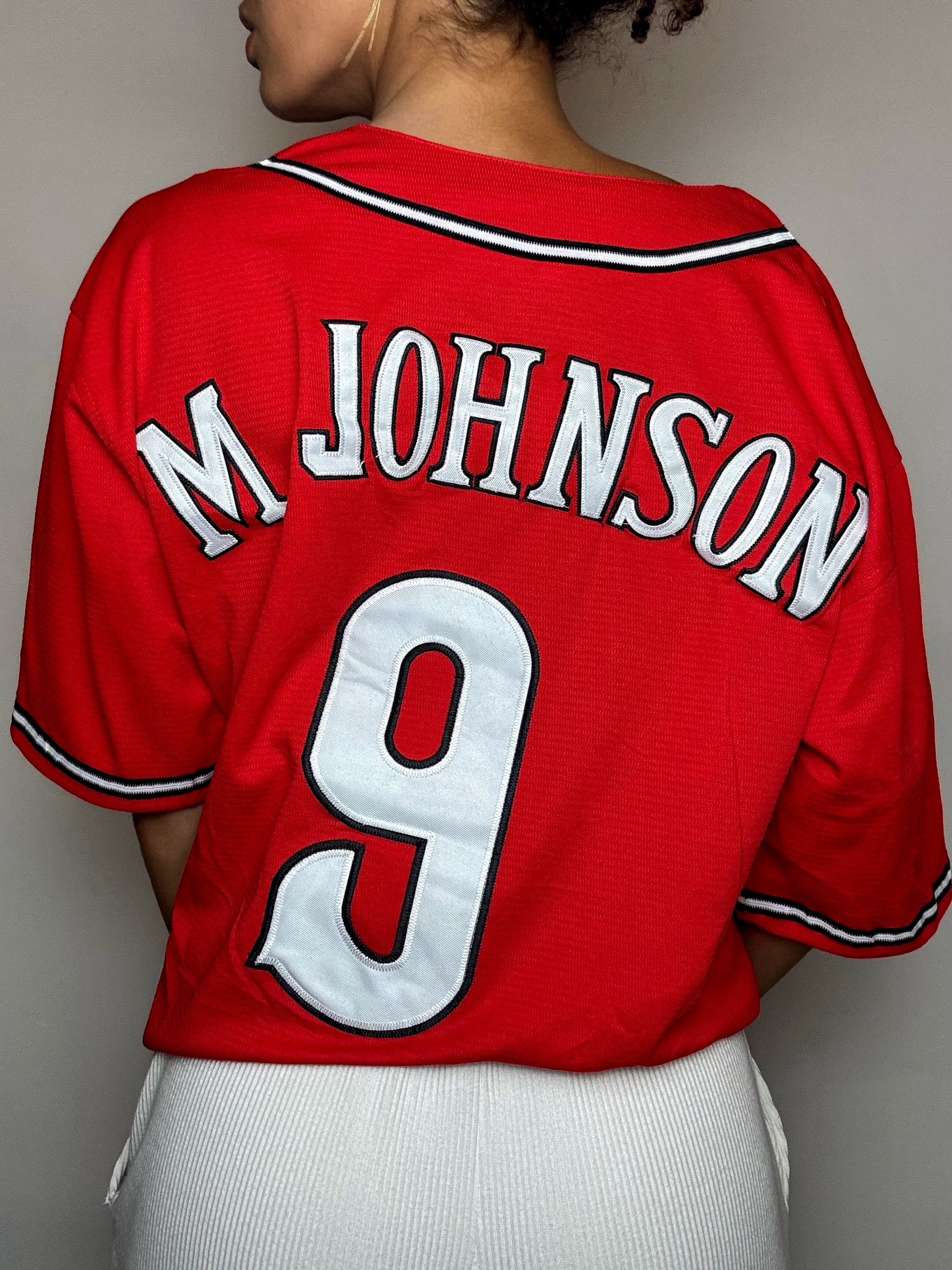 Vintage XL Schwarzes Baseballtrikot