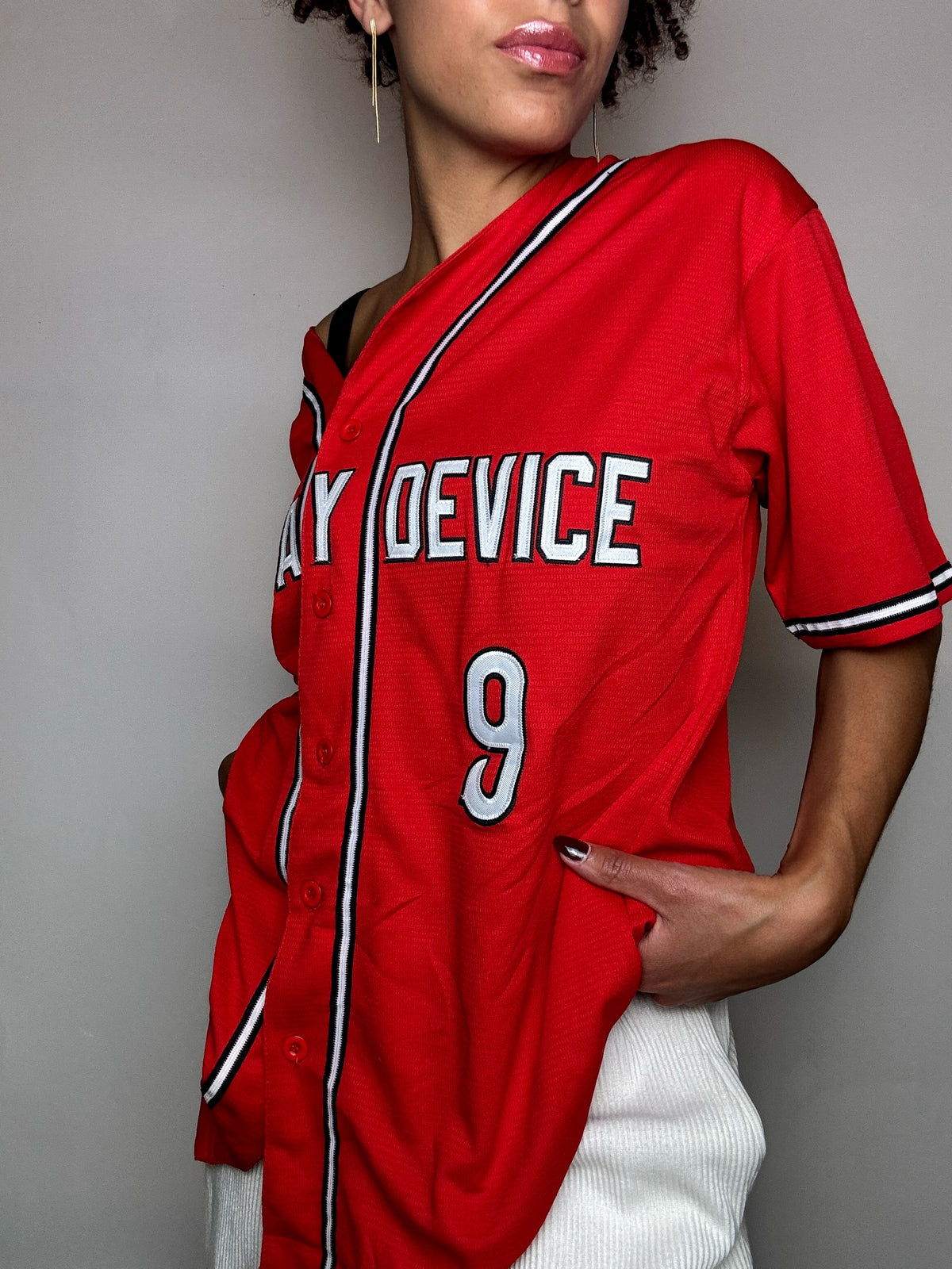 Maillot de Baseball rouge XL vintage