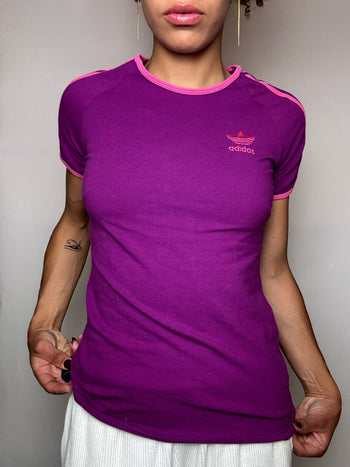 Tee shirt Framboise ADIDAS M vintage