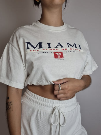 Vintage white t-shirt Miami M