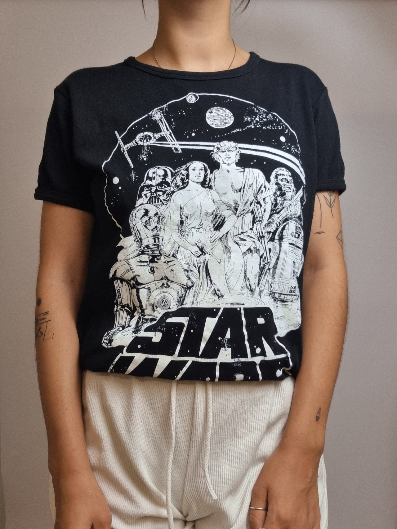 T-shirt vintage noir Star Wars M